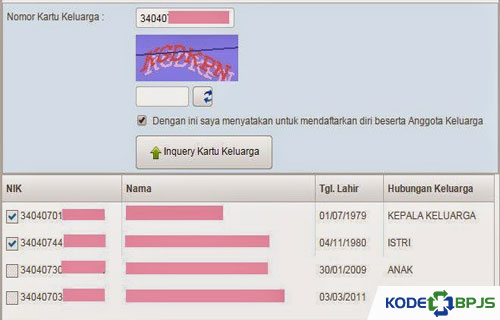 Cara Daftar BPJS Online Keluarga