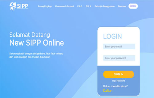 Cara Daftar SIPP Online