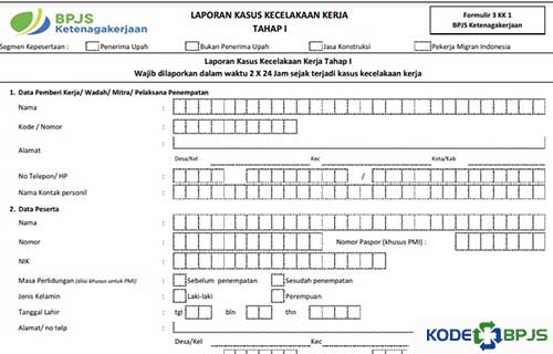 Cara Mengisi Formulir 3 KK 1 BPJS Ketenagakerjaan