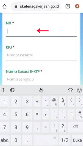 Cara Daftar Antrian Online BPJS Ketenagakerjaan Masukkan NIK