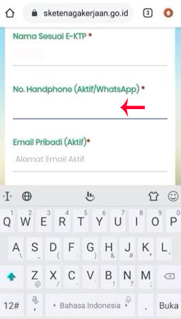 Masukkan Nomor WhatsApp