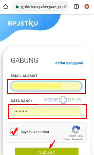 Klik GABUNG