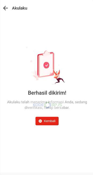 Otorisasi BPJSTKU Berhasil Dikirim