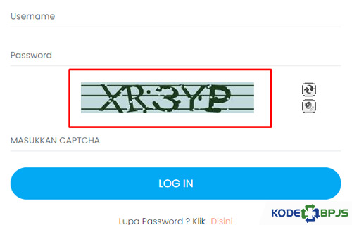 2. Masukkan Kode Captcha