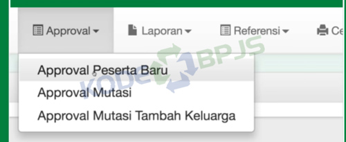 5. Pilih Menu Approval