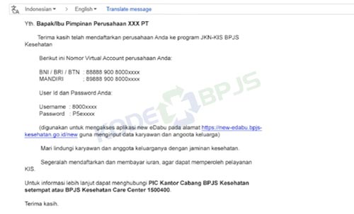 5. Tunggu Email dari BPJS Kesehatan