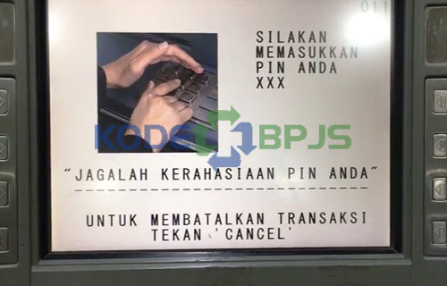 2. Masukkan PIN ATM