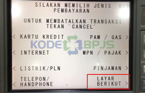 6. Pilih Layar Berikutnya