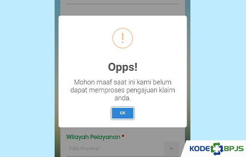 Pengajuan Klaim BPJSTKU Tidak Dapat Diproses