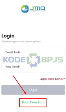 2. Pilih Buat Akun Baru