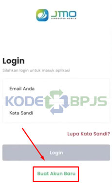 2. Pilih Buat Akun Baru