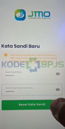 6. Buat Kata Sandi Baru