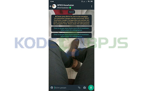 Buka Chat WhatsApp dengan BPJS Kesehatan