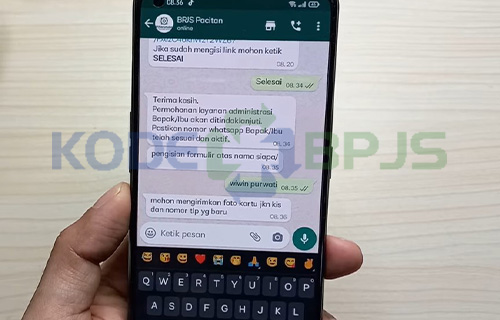 Kirim Foto Kartu JKN KIS & Nomor HP BPJS Kesehatan