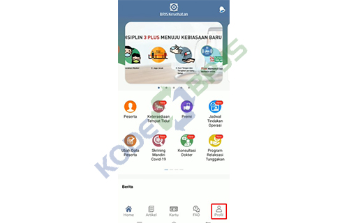 Klik Menu Profil