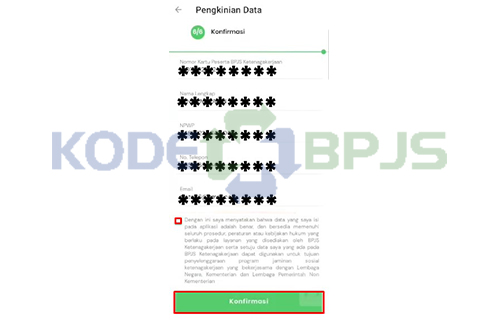 Konfirmasi Pengkinian Data