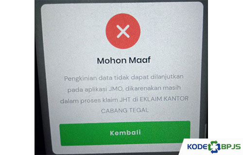 Pengkinian Data JMO Gagal Terus