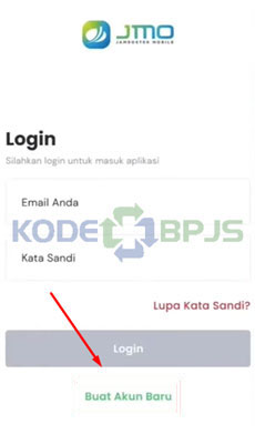 2. Login dengan Email Sandi