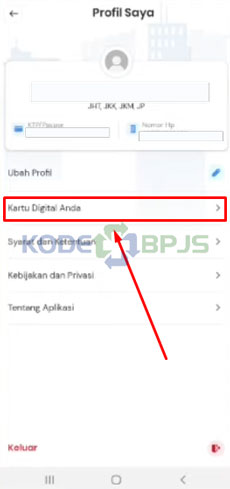 3. Pilih Opsi Kartu Digital Anda