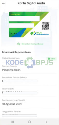 5. Informasi Data Kepesertaan