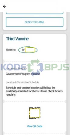 Masuk ke Menu Riwayat dan Tiket Vaksin