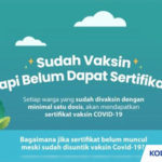 Sertifikat Vaksin Tidak Muncul di PeduliLindungi Begini Solusinya