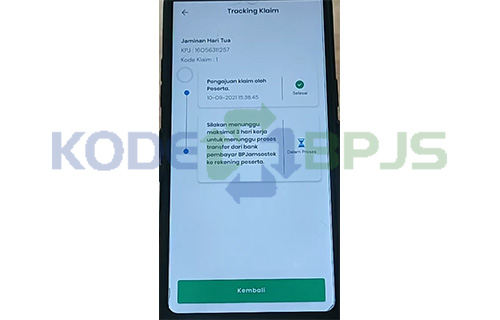 Muncul Status Pengajuan Klaim JHT