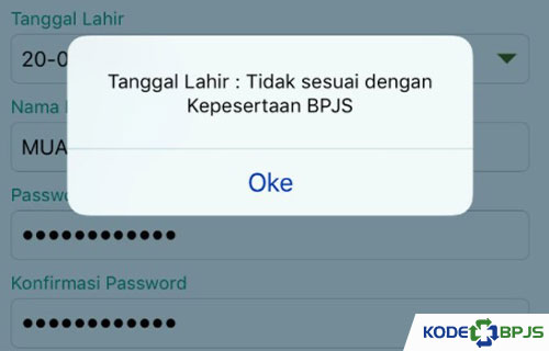 JKN Mobile Tanggal Lahir Tidak Sesuai