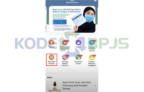 Klik Ubah Data Peserta