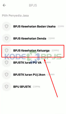 5. Pilih BPJS Kesehatan Keluarga