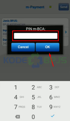 8. Masukan PIN BCA Mobile / m Banking BCA Untuk Selesaikan Bayar Iuran BPJS Kesehatan