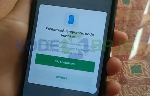 Konfirmasi Pengiriman Kode Verifikasi