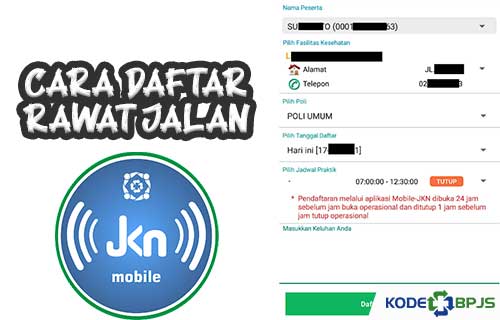 Cara Daftar Rawat Jalan via JKN Mobile