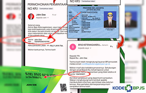 Cara Melihat No KPJ yang Disensor Lewat Email