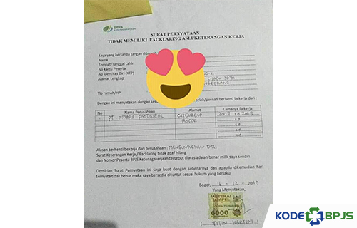 Contoh Surat Pernyataan Pengganti Paklaring