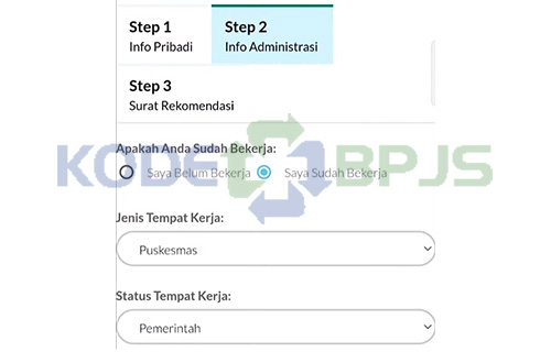 Lengkapi Info Administrasi