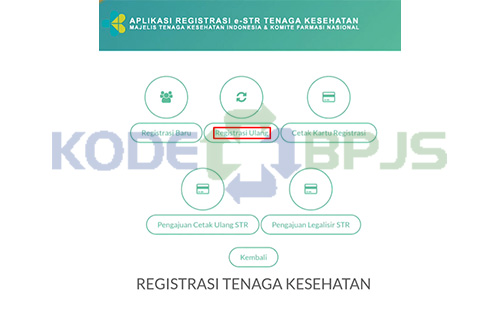 Pilih Registrasi Ulang