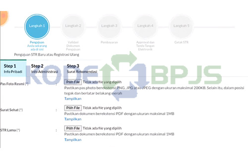Unggah Berkas Persyaratan 1