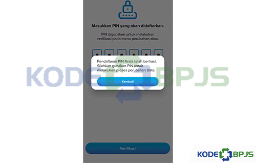 Berhasil Mengaktifkan PIN Pembaharuan Syarat Ketentuan