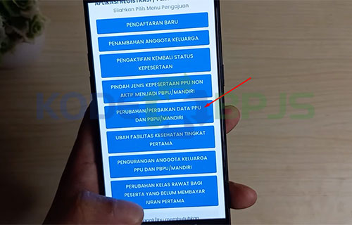Pilih Perubahan Data