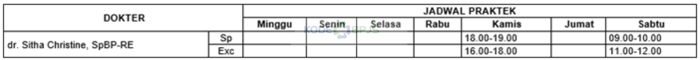 15. Jadwal Dokter Spesialis Bedah Plastik