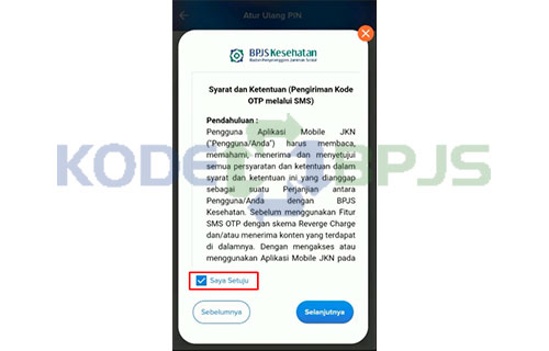 Setuju Syarat Ketentuan